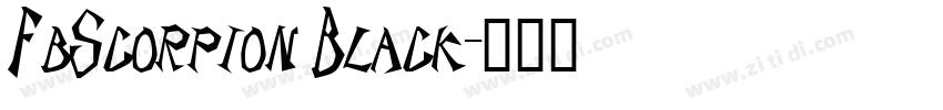 FbScorpion Black字体转换